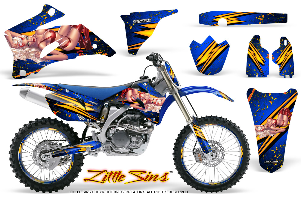 Yamaha YZ 250F 450F 06-09 Little Sins Blue NP Rims